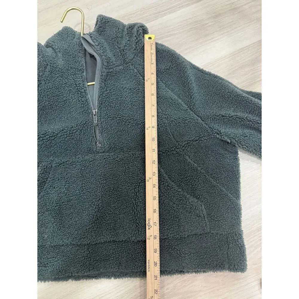 Lululemon Scuba Oversized Half-Zip Fleece Hoodie Smoked Spruce Women’s Size M/ L